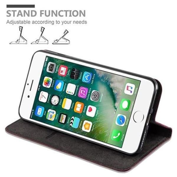 Etui för iPhone 7 PLUS / 7S PLUS / 8 PLUS Skal i ÄPPLE RÖD Röd