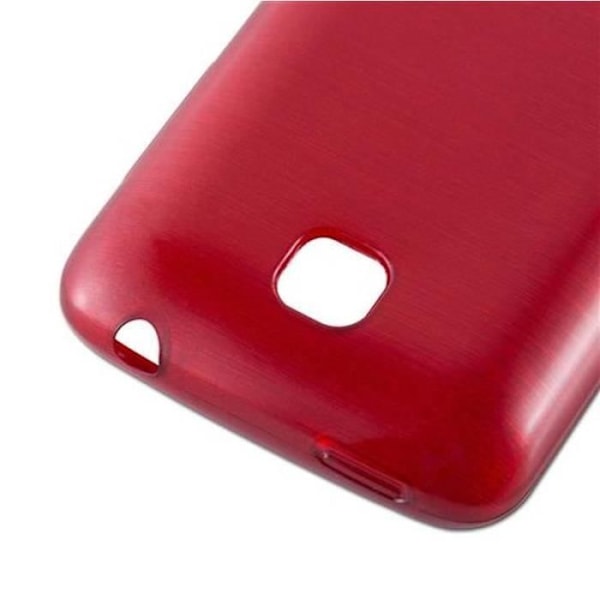 LG OPTIMUS L3 II (2.Gen 2.SIM) Fodral i CHERRY RED från Cadorabo (BORSTAD METALL DESIGN) Mjukt silikon TPU gelöverdrag