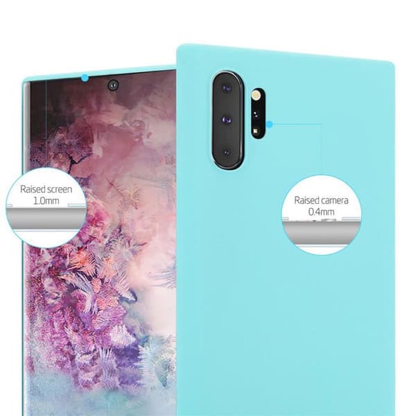 Skyddsfodral för Samsung Galaxy NOTE 10 PLUS CANDY BLÅ Stötabsorberande Silikon Blå