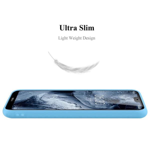 Skyddsfodral för Nokia 6.1 PLUS / X6 CANDY BLÅ Stötskydd Silikon Blå