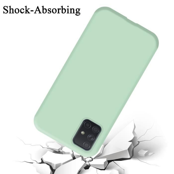 Coque - CADORABO - Samsung Galaxy A71 4G - LIQUID LIGHT GREEN - Silikon TPU - Stötskydd VÄTSKA LJUSGRÖN