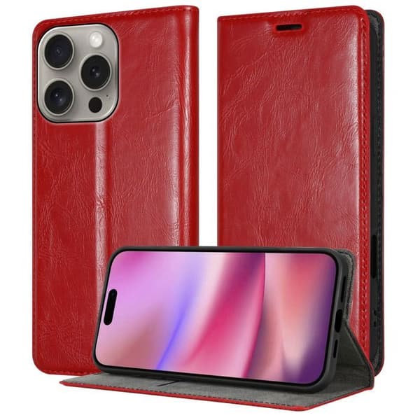 Etui för iPhone 16 PRO MAX Skal i ÄPPLE RÖD Röd