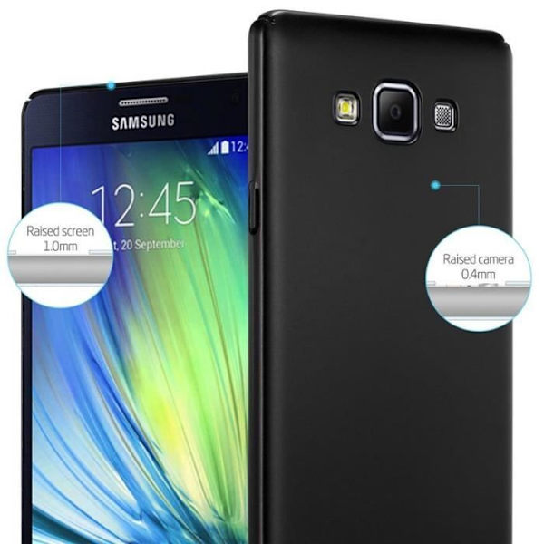 Cadorabo Fodral till Samsung Galaxy A7 2015 i METALLIC SVART
