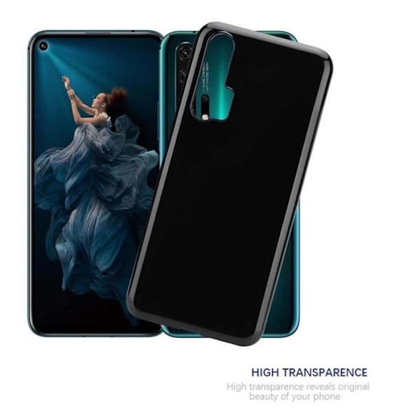 Coque - CADORABO - Honor 20 PRO - Skydd i silikon TPU - Tunn och lätt design - Stötsäker SVART
