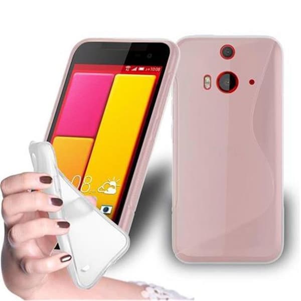 Skal för HTC BUTTERFLY 2 i SEMI TRANSPARENT Vit