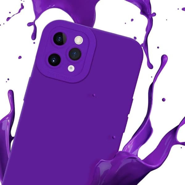 Skyddsfodral för iPhone 11 PRO i MÖRKLILA FLUID Stötsäker Violett