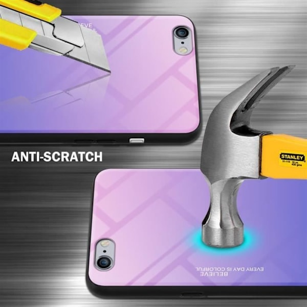 Fodral för Apple iPhone 6 PLUS / 6S PLUS Skal i ROSA - BLÅT Fodral Skyddsskydd tvåfärgad TPU