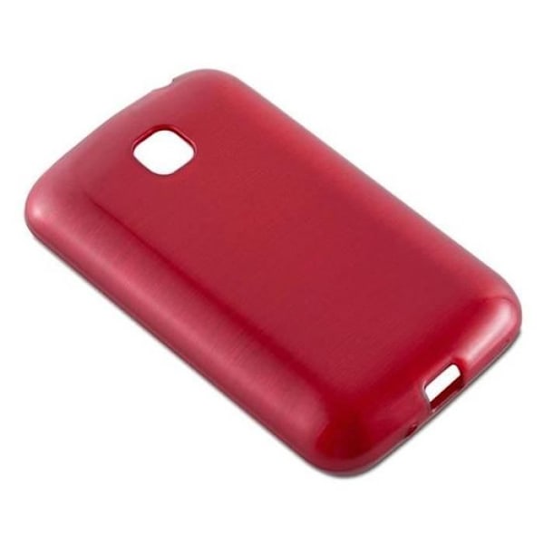 LG OPTIMUS L3 II (2.Gen 2.SIM) Fodral i CHERRY RED från Cadorabo (BORSTAD METALL DESIGN) Mjukt silikon TPU gelöverdrag