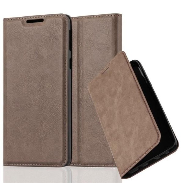 Sony Xperia E5-fodral i KAFFEBRUNT från Cadorabo (INVISIBLE MAGNETIC CLOSURE Design) Helt skyddsfodral med flipflik
