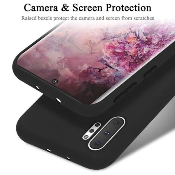 Cadorabo skal för Samsung Galaxy NOTE 10 Pro - i svart - Flexibelt TPU-silikon Svart