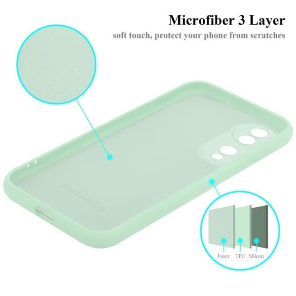 Skyddande stötsäker skal för Honor 70 i LIQUID LIGHT GREEN Grön