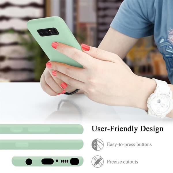 Skyddande skal för Samsung Galaxy NOTE 8 Stötabsorberande i LIQUID LIGHT GREEN Grön