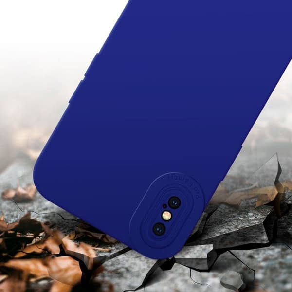 Skyddsfodral för iPhone X / XS i FLUID BLÅ Stötsäker Blå