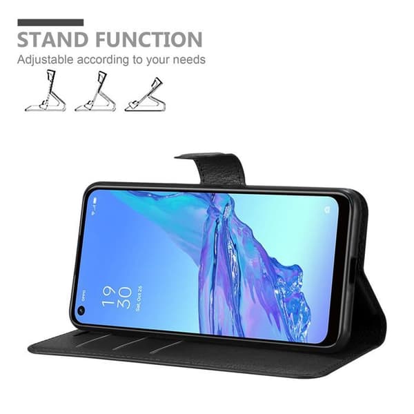 Fodral för Oppo A53 i JET BLACK Svart