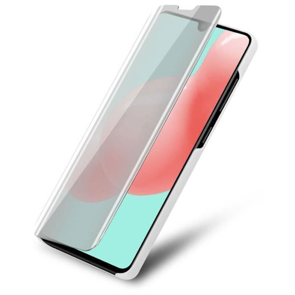 Clear View Fodral till Samsung Galaxy A41 - CADORABO - Silver - 360 graders skydd Pengar