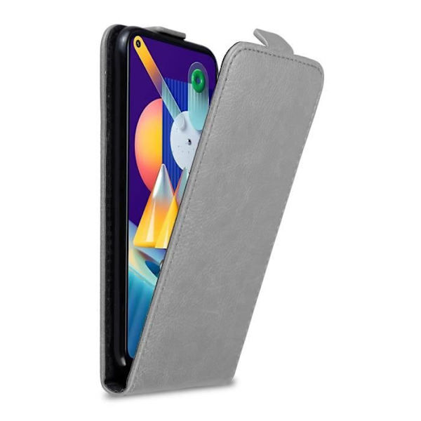 Etui för Samsung Galaxy A11/M11 - CADORABO - Titangrå - Syntetläder - Magnetisk stängning - Flip-design TITANGÅR