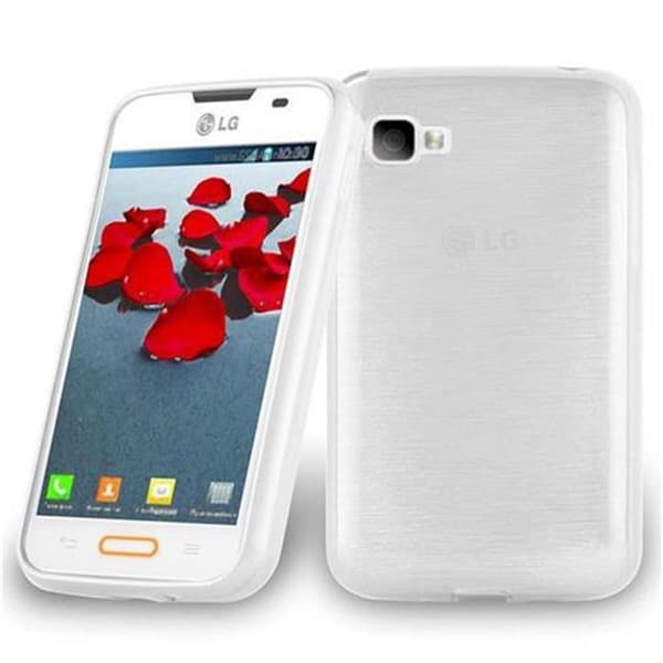 Skyddande stötsäker skal för LG L4 II SILVER Grå
