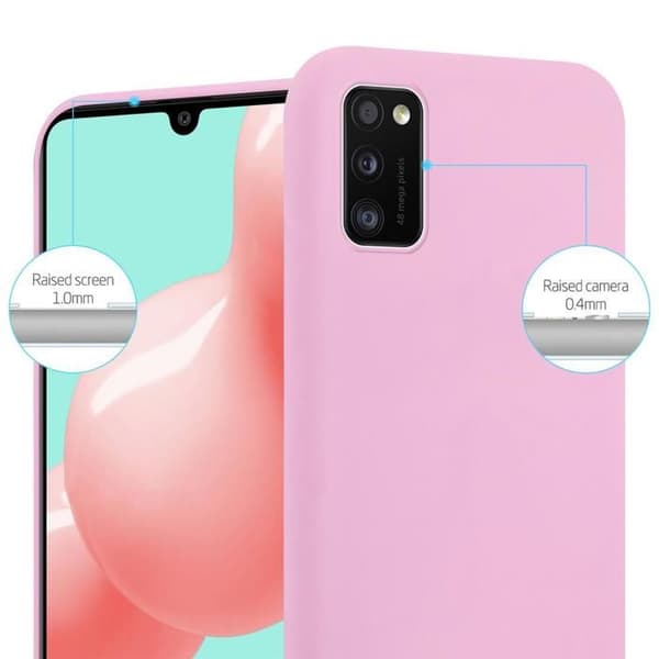 Skyddsfodral för Samsung Galaxy A41 CANDY ROSE VIF Stötsäker Silikon Ros