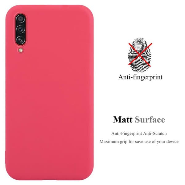 Skyddsskal för Samsung Galaxy A70 / A70s CANDY RÖD Stötsäker Silikon Röd