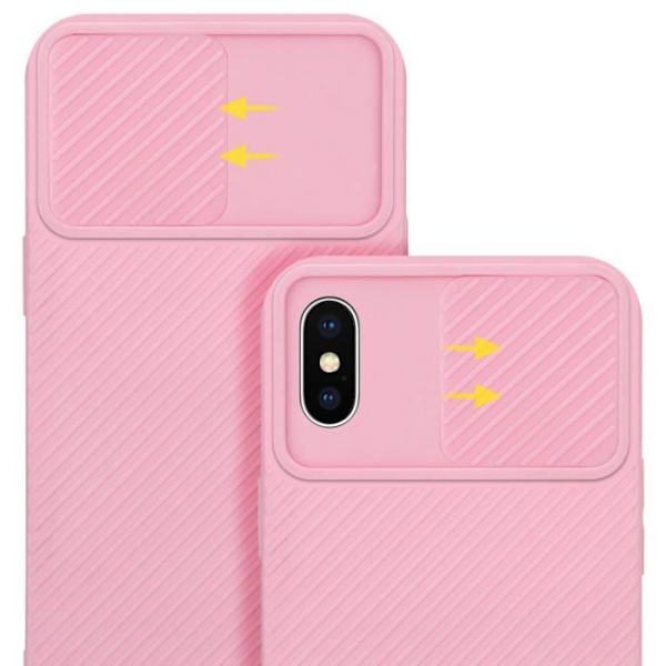 Fodral till Apple iPhone XS MAX Candy Pink Fodral Skal Silikon TPU och kameraskydd