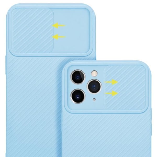 Fodral för Apple iPhone 11 PRO MAX Fodral i Candy Light Blue Silikon TPU Fodral Skal och kameraskydd Ljusblå