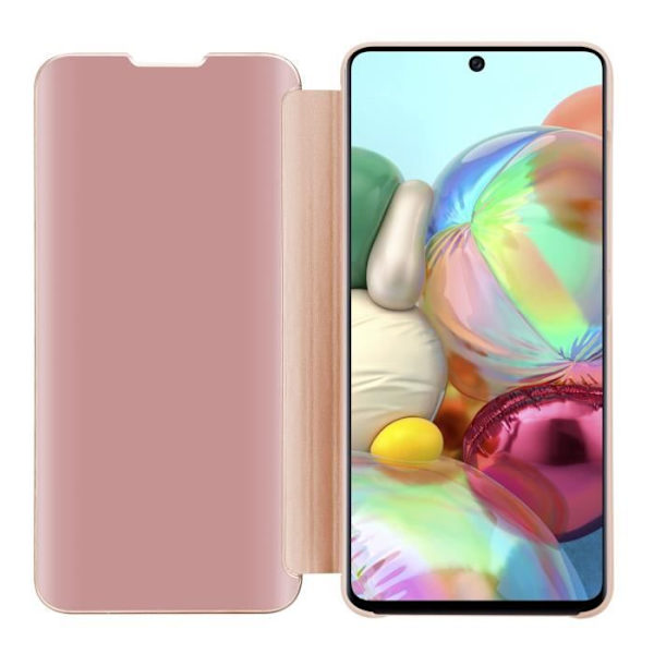 Coque - CADORABO - Samsung Galaxy A71 4G - KUNZIT ROSE - Clear View - 360° skydd Rosa