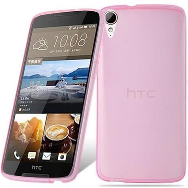 Transparent stötsäker silikonfodral för HTC Desire 828 Ros