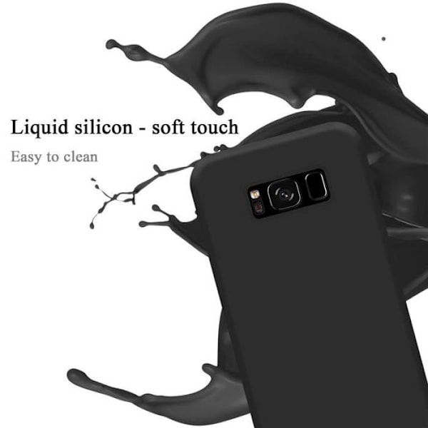 Cadorabo skal för Samsung Galaxy S8 Plus - i svart - Flexibel TPU-silikon Svart