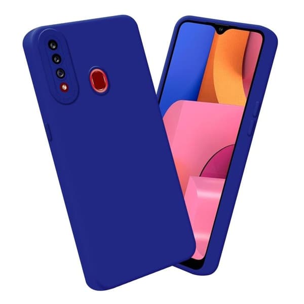 Skyddsfodral för Samsung Galaxy A20s i FLUID BLÅ Stötsäker Blå