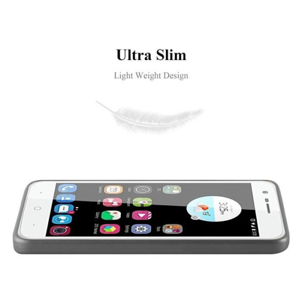 Cadorabo fodral för ZTE Blade V8 MINI - i grått - Mjukt TPU silikonskyddsfodral med anti-chock Grå