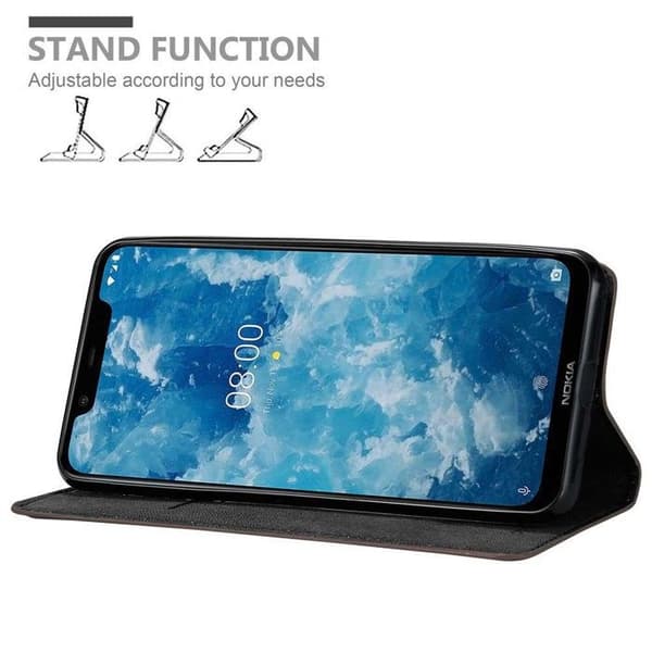 Fodral för Nokia 7.1 PLUS / X7 Skal i MÖRK BRUN brun