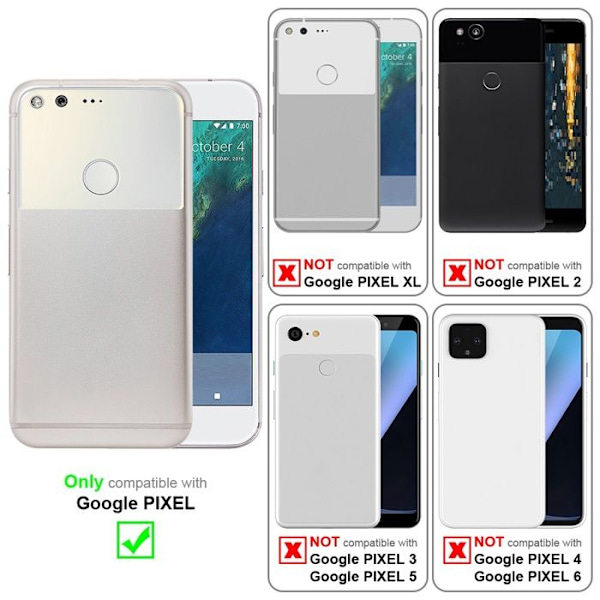 Fodral för Google PIXEL Etui i BRUNT KAFFE Hölje Skydd Flip magnetiskt Plånbok kastanj