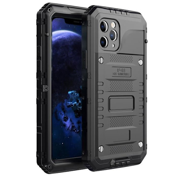Fodral till Apple iPhone 11 PRO Skal i SVART Fodral Fodral Robust 360° skärmskydd utomhus Heavy Duty SVART