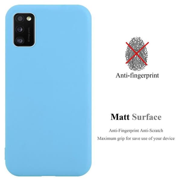 Skyddsfodral för Samsung Galaxy A41 CANDY BLÅ Stötabsorberande Silikon Blå