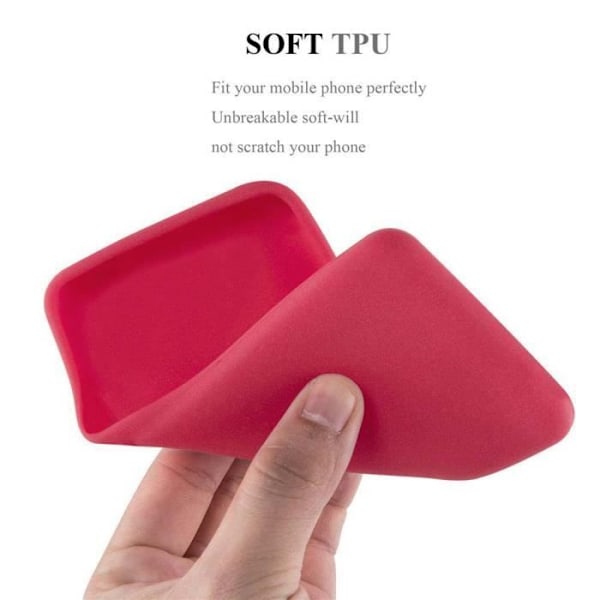 Coque - CADORABO - ZTE Blade L7 - FROST RÖD - Skydd som är mjukt - Extremt tunn FROST RÖD