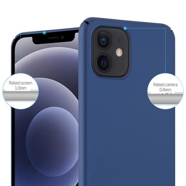 Hård skal för iPhone 12 PRO MAX i METALLIC BLÅ Metallisk design med stötabsorberande skydd Blå