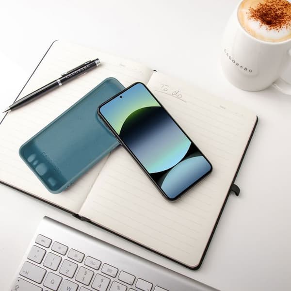 Skyddande stötsäker skal för Xiaomi Redmi Note 14 5G i LIQUID GREEN Grön