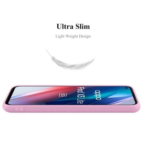 Coque - CADORABO - Oppo FIND X3 LITE - Silikon TPU - Candy Rose Vif - Stötbeständighet Candy Hot Pink