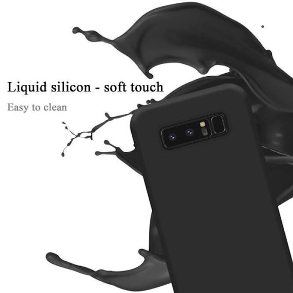 Cadorabo skal för Samsung Galaxy NOTE 8 - i svart - Flexibel TPU-silikon Svart