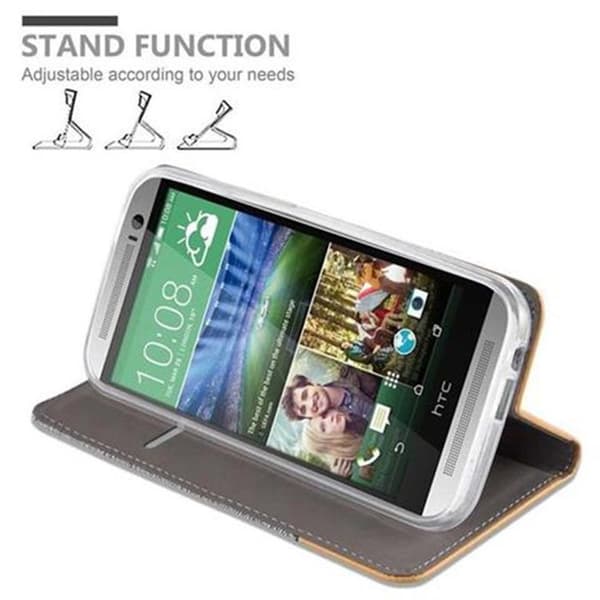 Skyddsfodral för HTC ONE M8 i LJUST GRÅ BRUN Stötskyddande Etui Grå