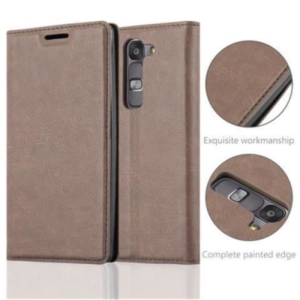 LG G4c - G4 MINI - MAGNA Fodral i KAFFEBRUN från Cadorabo (INVISIBLE MAGNETIC CLOSURE Design) Helt skyddsfodral med