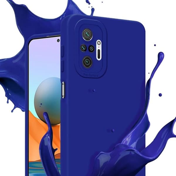 Skyddsfodral för Xiaomi RedMi NOTE 10 PRO i FLUID BLÅ Stötsäker skyddsfodral Blå