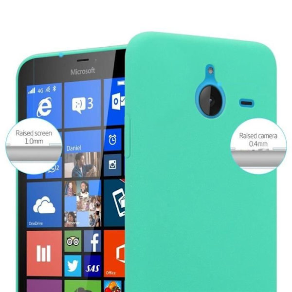 Coque - CADORABO - Nokia Lumia 640 XL - Hårdskydd - Matt Design - Grön Färg Grön