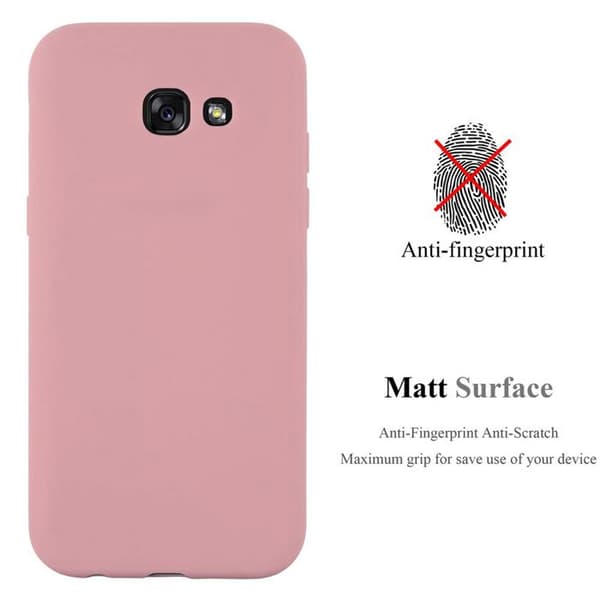 Skyddsfodral för Samsung Galaxy A7 2017 CANDY ROSE VIF Stötskydd Silikon Ros