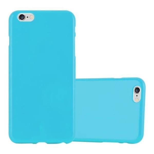 Apple iPhone 6 PLUS / 6S PLUS JELLY LJUSBLÅT Fodral Cadorabo JELLY TPU Silikonskyddsfodral Cover Ultra Slim Bumper