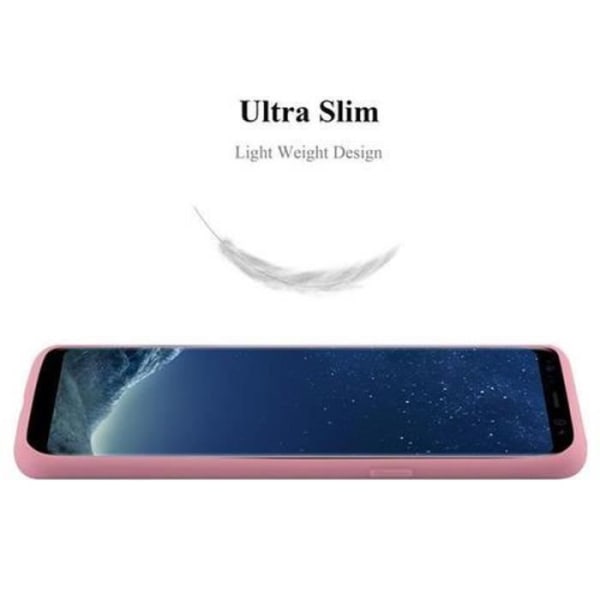 Samsung Galaxy S8 Fodral CANDY ROSA Cadorabo DESIGN CANDY TPU Silikon Skyddsfodral Skydd Ultra Slim Bumper