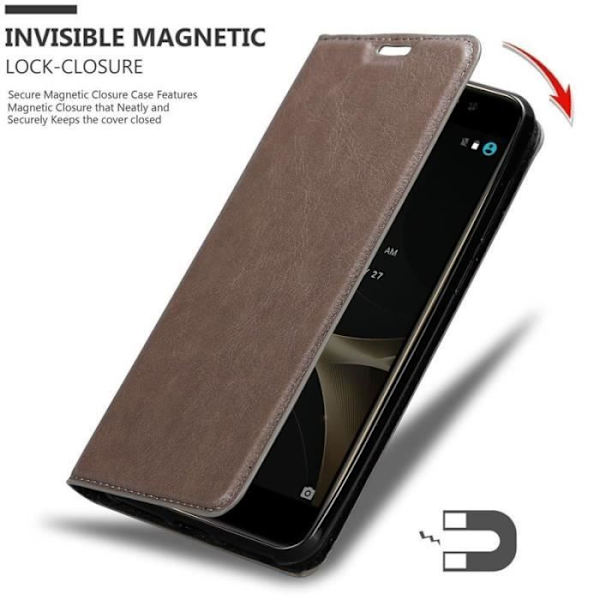 Cadorabo Fodral till ZTE Nubia N1 LITE i KAFFEBRUNT