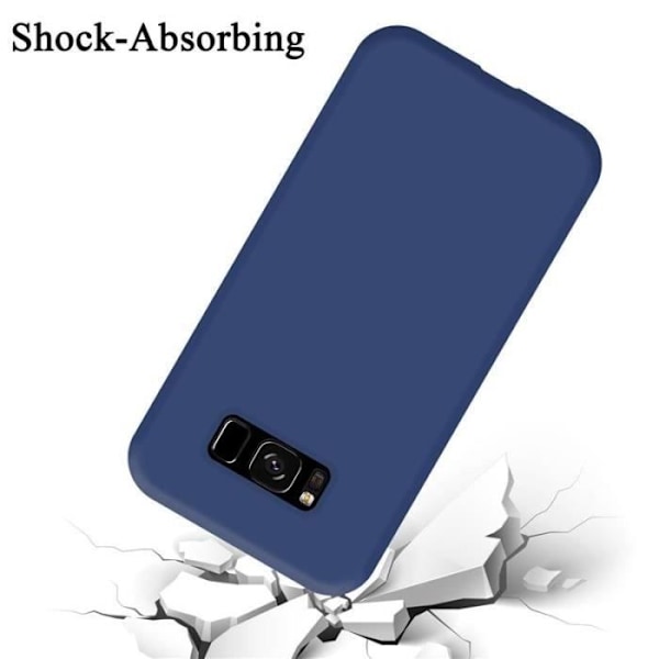Telefoncase - Cadorabo - Samsung Galaxy S8 - Flexibel TPU-silikon - Optimal skydd - Lätt design Blå