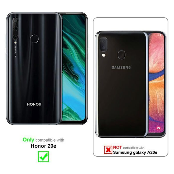 Coque - CADORABO - Honor 20e - Kaffeebrun - Magnetisk Stängning - Ställfunktion kaffe brunt