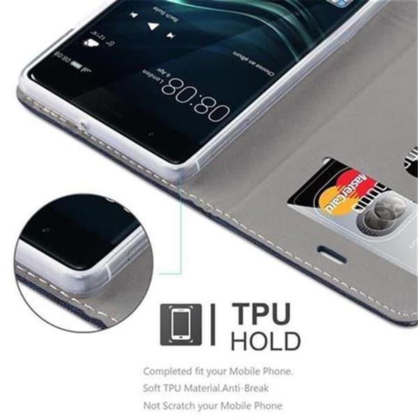 Skyddsfodral för Huawei P9 i BLÅ BRUN Etui Case Skydd